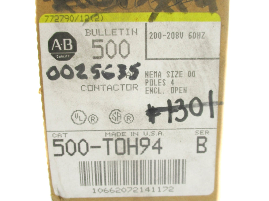 INDUSTRIAL SPARE PART 500-TOH94 SER. B 200-208V (BR/YL) NSMP