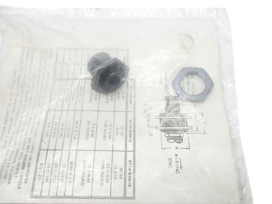 INDUSTRIAL SPARE PART 871A-BXN8 SER. A NSMP