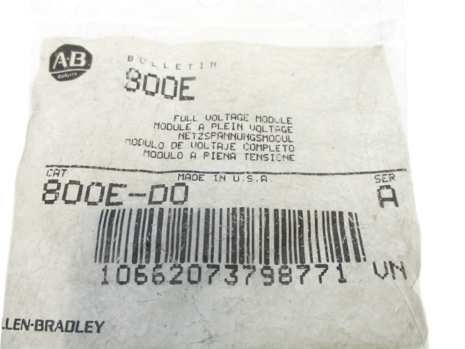 ALLEN BRADLEY 800E-D0 SER. A NSMP