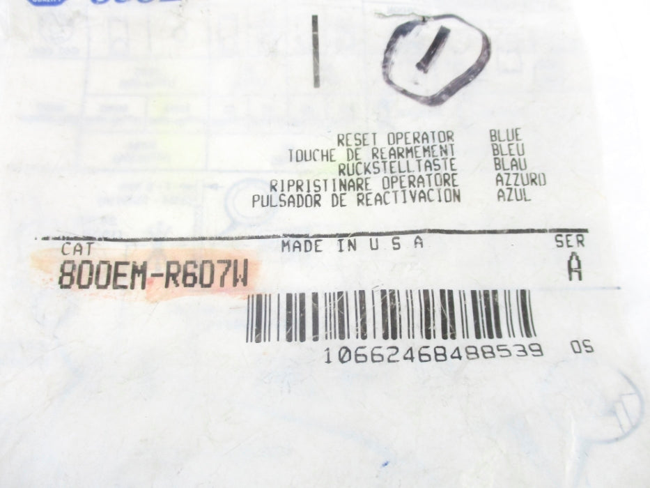 INDUSTRIAL SPARE PART 800EM-R607W SER. A NSMP