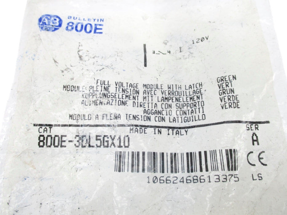INDUSTRIAL SPARE PART 800E-3DL5GX10 SER. A NSMP