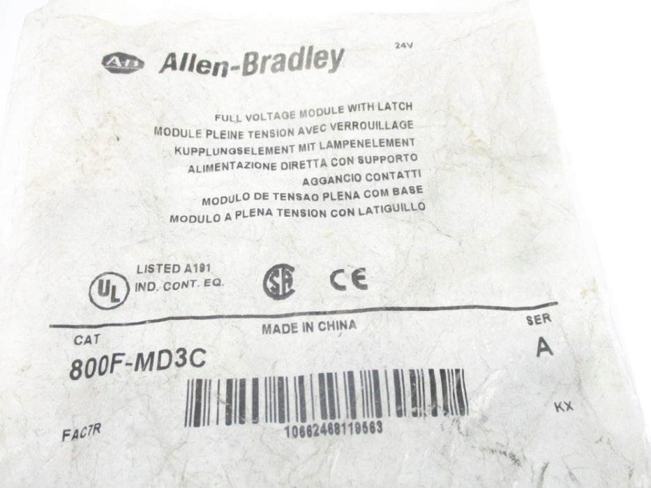 INDUSTRIAL SPARE PART 800F-MD3C SER. A NSMP