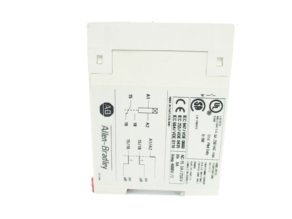 ALLEN BRADLEY 700-FS16AU24 SER. A 24VAC/DC 6A 0.5S-10S (WH) NSMP