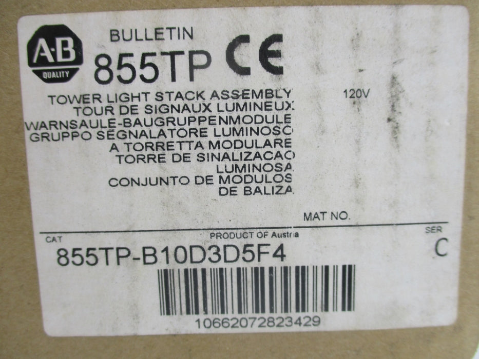 INDUSTRIAL SPARE PART 855TP-B10D3D5F4 SER. C  (BR/WH) NSMP