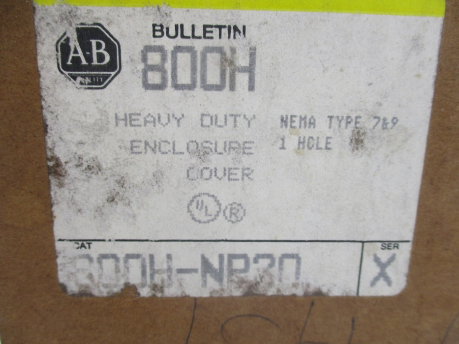 ALLEN BRADLEY 800H-NP30 SER. X (BR/YL) NSMP