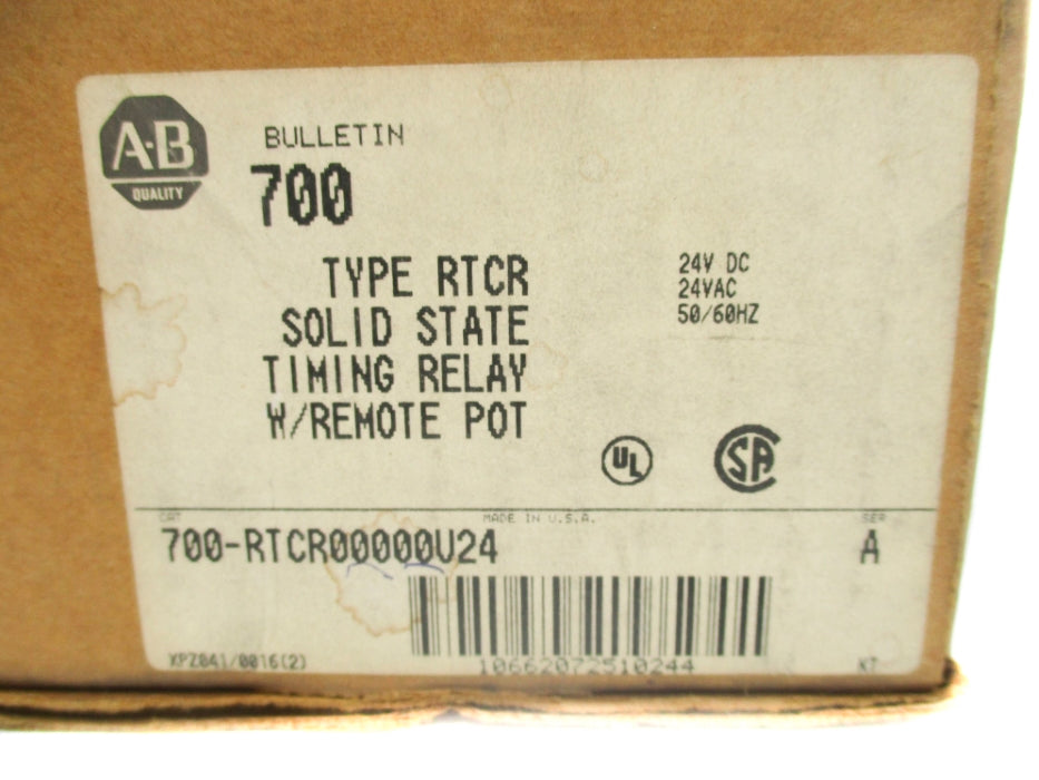 INDUSTRIAL SPARE PART 700-RTCR00000U24 SER. A 24VAC/DC 30A (BR/WH) NSMP