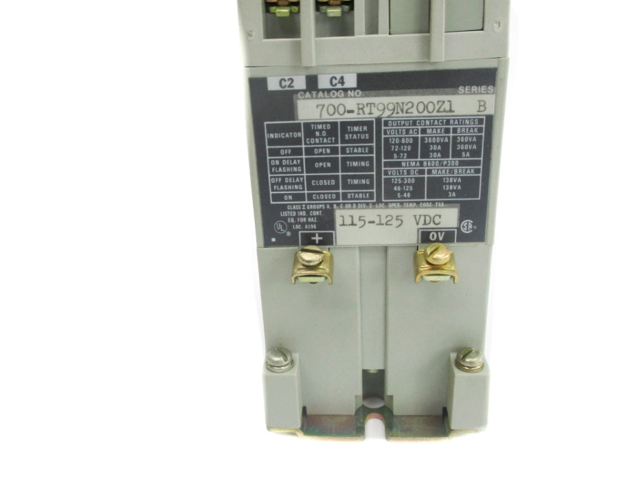 INDUSTRIAL SPARE PART 700-RT99N200Z1 SER. B 125VDC 30A (BR/YL) NSMP