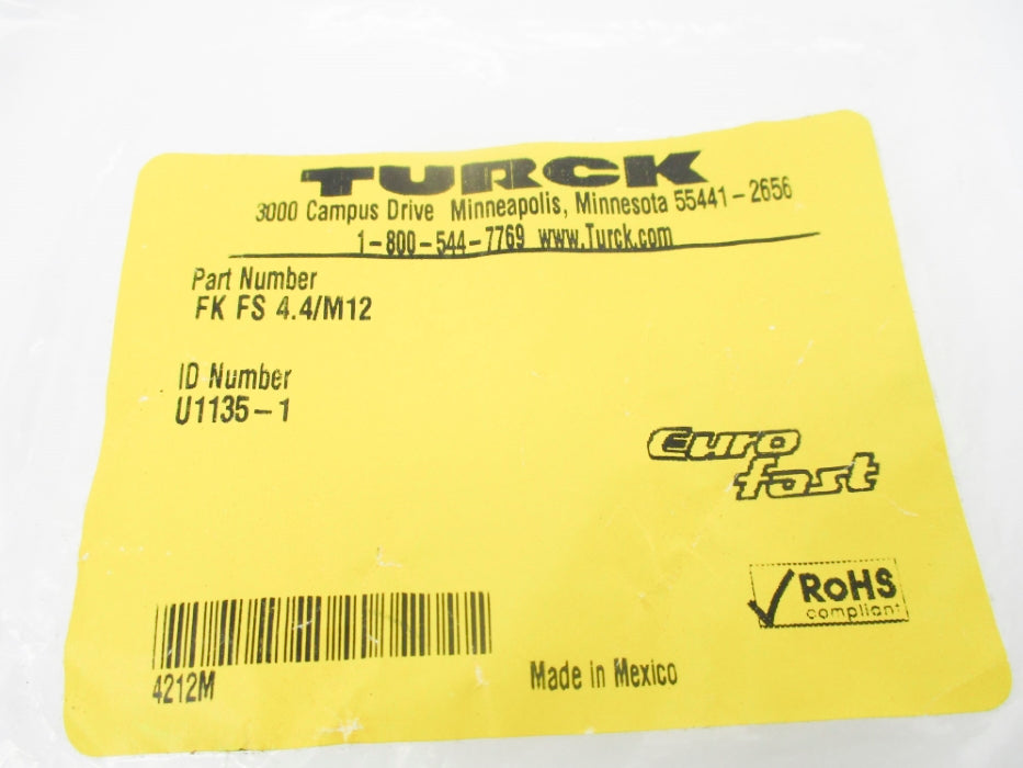 TURCK FKFS4.4/M12 U1135-1 NSMP
