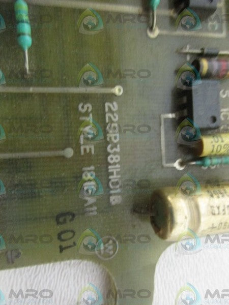 WESTINGHOUSE 229P381H01B PCB UNMP