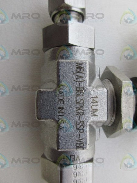 PARKER M6A-B6LSPKR-SSP-VBD BALL VALVE NSMP