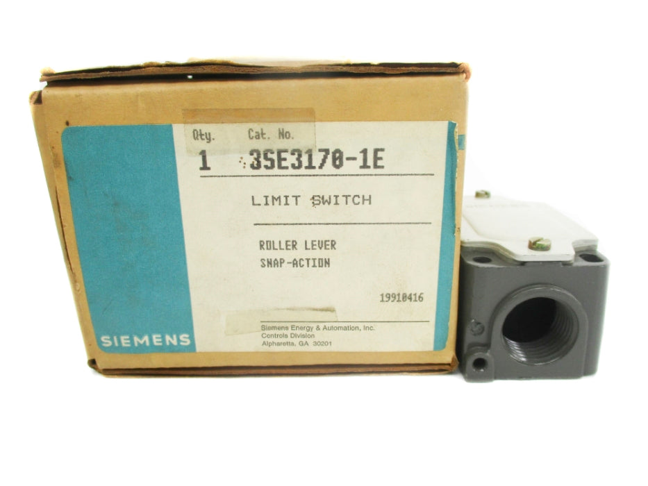 SIEMENS 3SE3170-1E 600VAC 10A NSMP