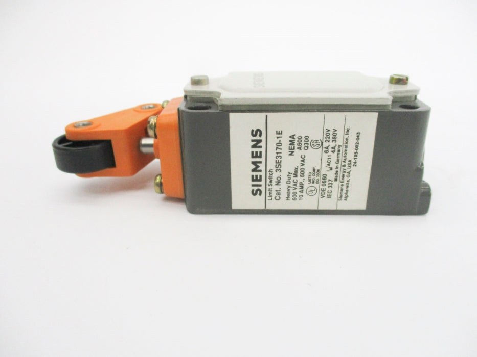 SIEMENS 3SE3170-1E 600VAC 10A NSMP