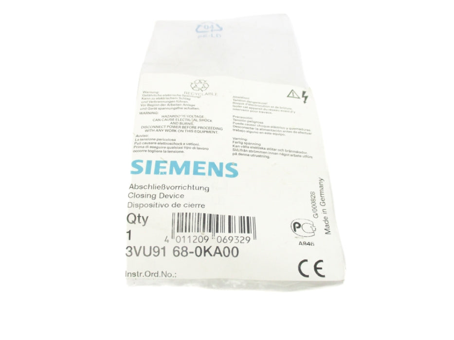 SIEMENS 3VU9168-0KA00 NSMP