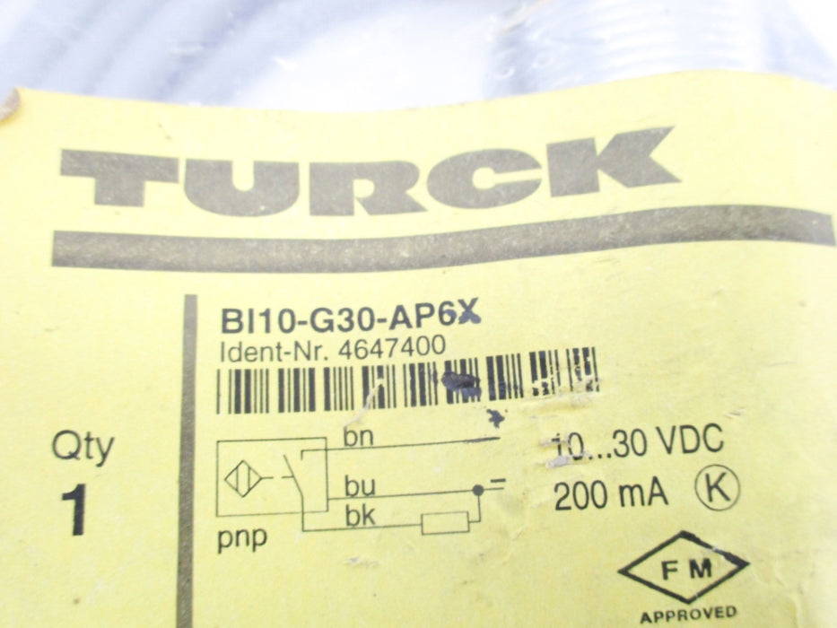 TURCK BI10-G30-AP6X 4647400 10-30VDC NSMP