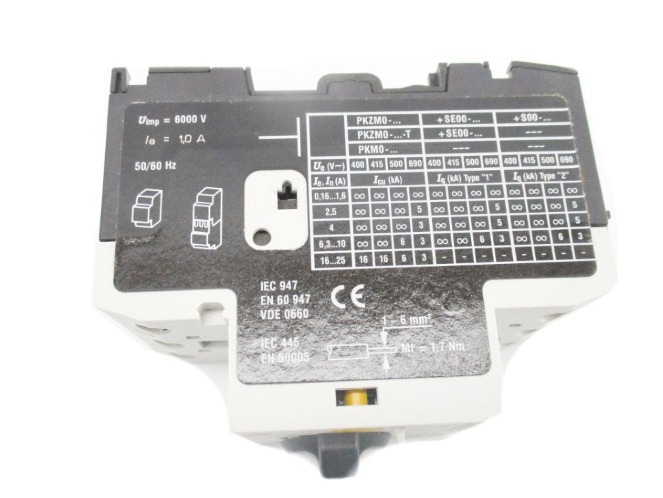 KLOCKNER MOELLER PKZM0-1 600VAC 0.63-1.0A NSMP
