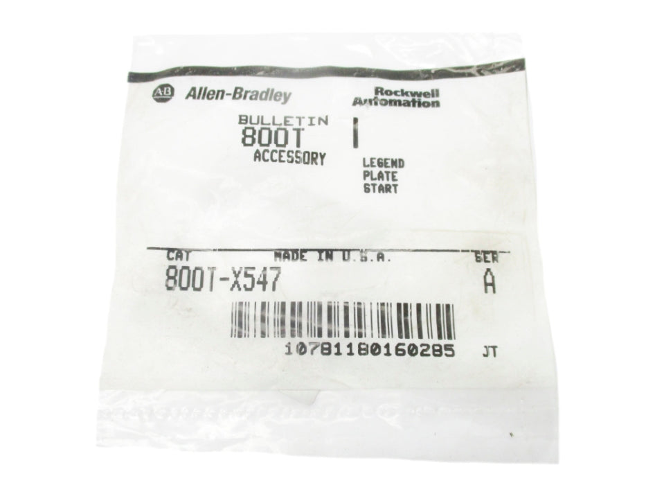 INDUSTRIAL SPARE PART 800T-X547 SER. A NSMP