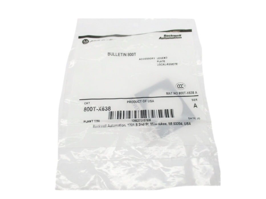 INDUSTRIAL SPARE PART 800T-X638 SER. A NSMP