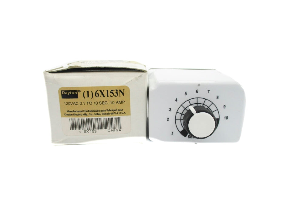 DAYTON 6X153N 120VAC 10A 0.1-10SEC NSMP