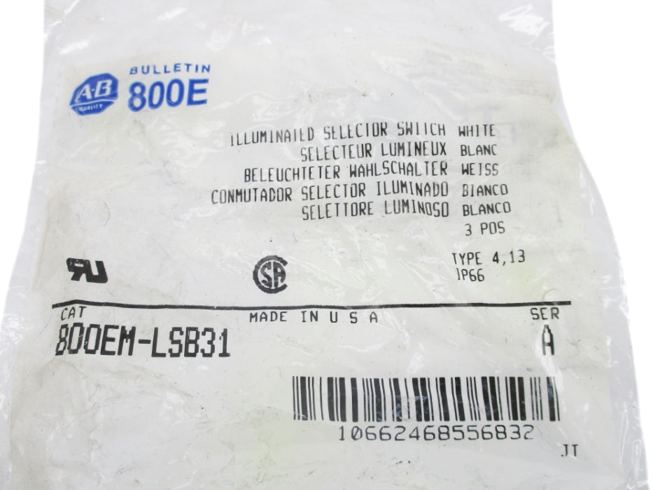 ALLEN BRADLEY 800EM-LSB31 SER. A NSMP
