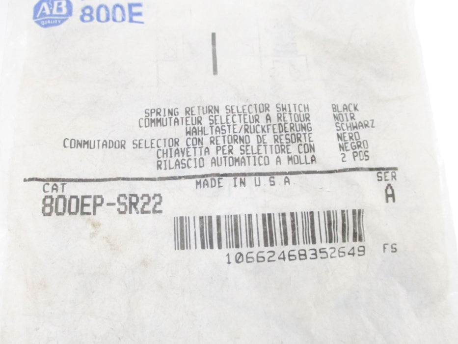 INDUSTRIAL SPARE PART 800EP-SR22 SER. A NSMP