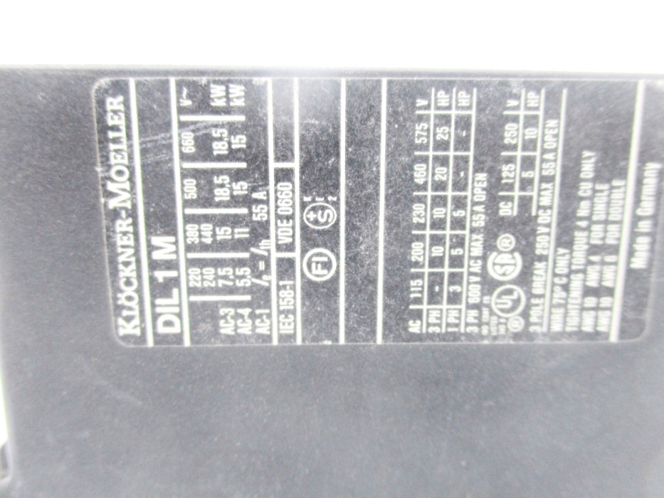 KLOCKNER MOELLER DIL1M 115V NSNP