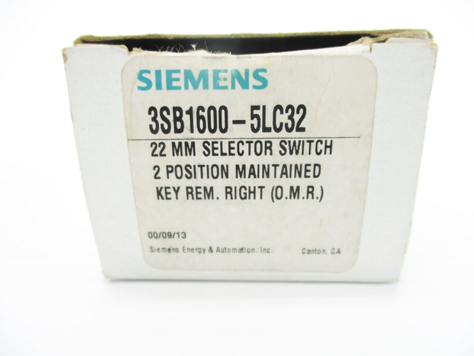 SIEMENS 3SB1600-5LC32 (NO KEY) NSMP