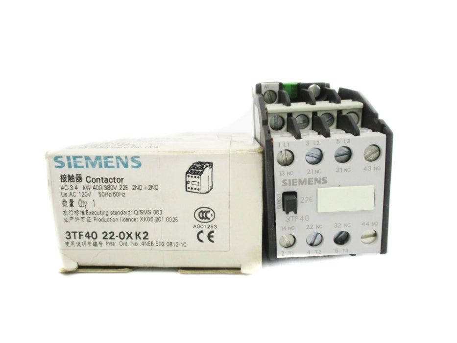 SIEMENS 3TF4022-0XK2 24V 20A NSMP