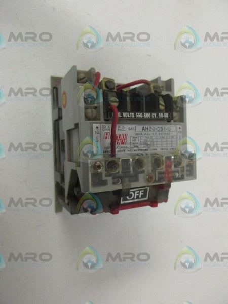 ARROW HART AH30-031-U STARTER BREAKER MOTOR CONTROLS UNMP