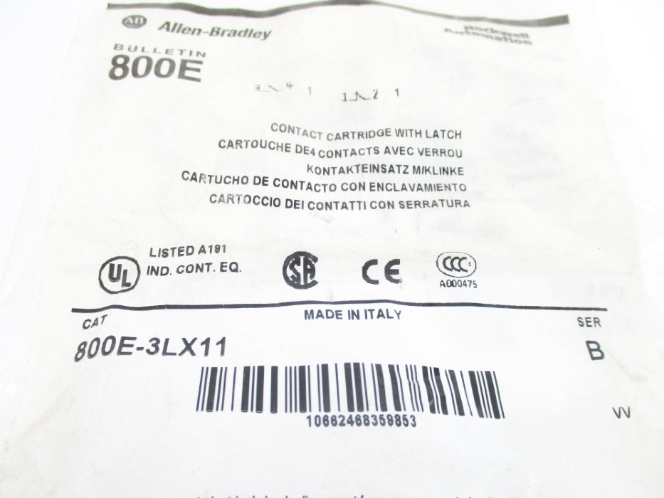INDUSTRIAL SPARE PART 800E-3LX11 SER. B NSMP