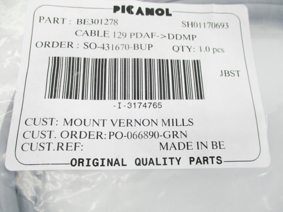 PICANOL BE301278 NSMP