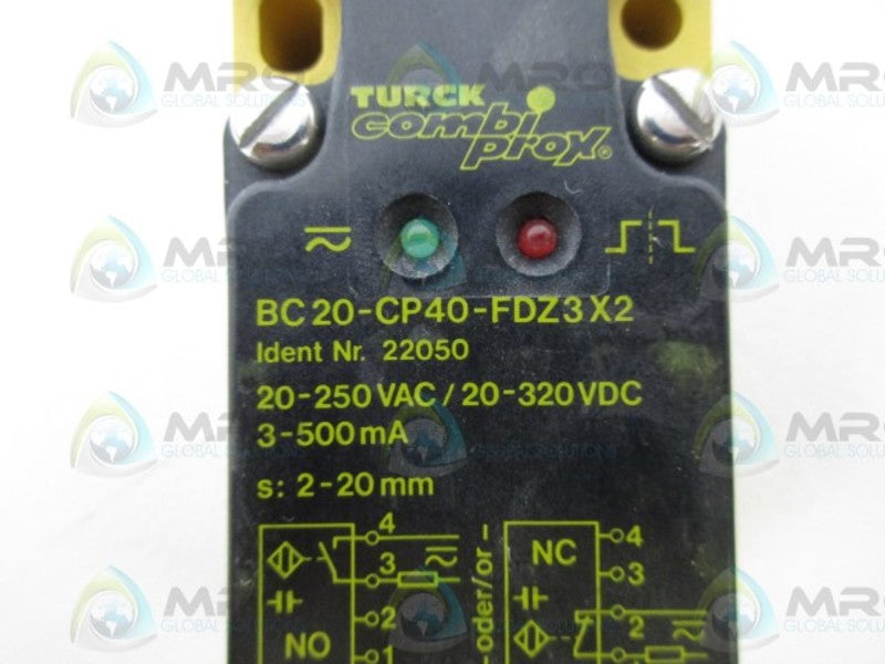 TURCK BC20-CP40-FDZ3X2 SENSOR NSMP