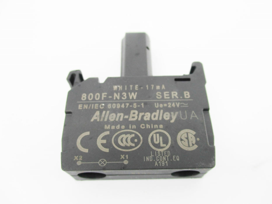 ALLEN BRADLEY 800F-N3W SER. B 24V NSNP