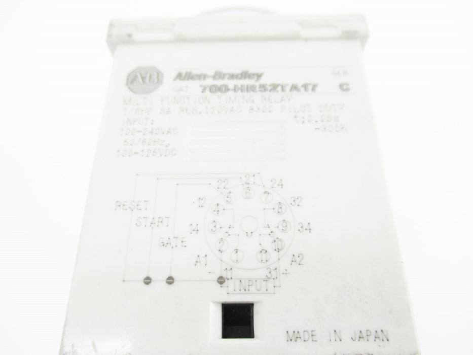 INDUSTRIAL SPARE PART 700-HR52TA17 SER. C 100-240VAC/100-125VDC 5A 0.05S-30H UNMP