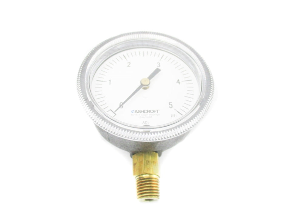 ASHCROFT 25-1490-A-02L-5# 0-5PSI 2-1/2" NSMP
