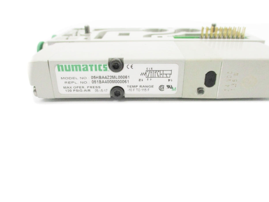 NUMATICS 051BA400M000061 24VDC 120PSIG NSNP