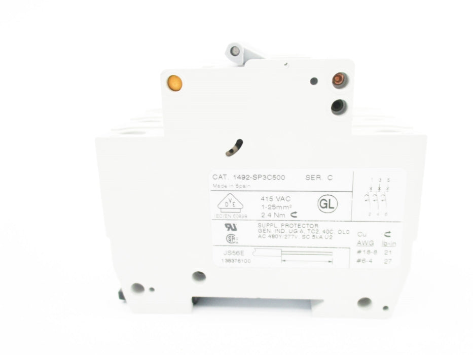 ALLEN BRADLEY 1492-SP3C500 SER. C 415VAC 50A NSMP