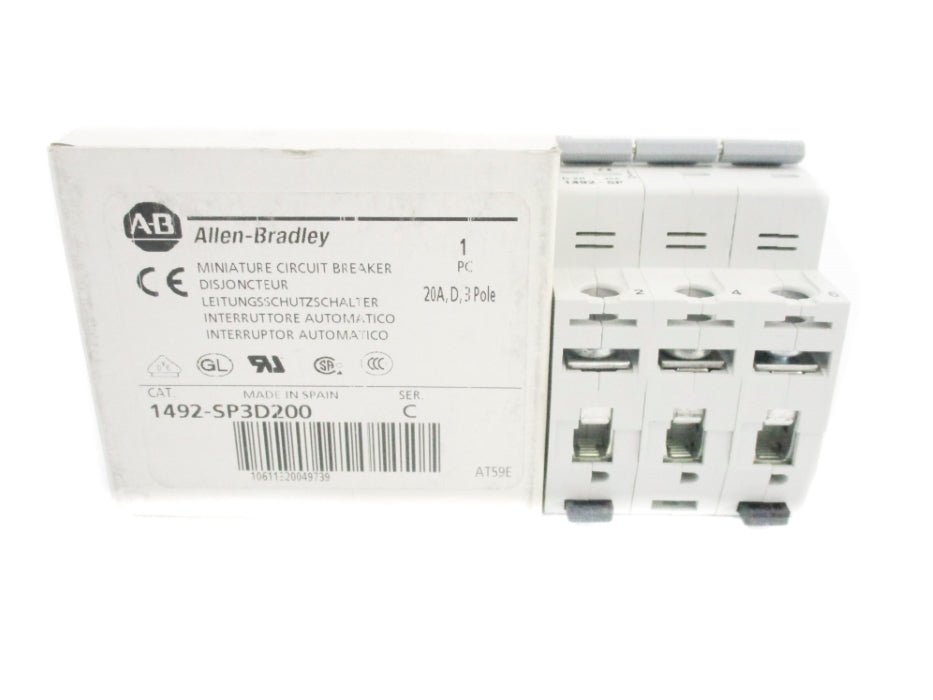 ALLEN BRADLEY 1492-SP3D200 SER. C 415VAC 20A NSMP