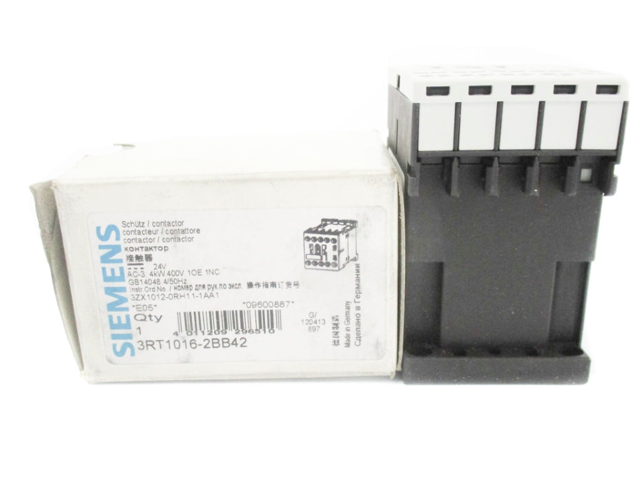 SIEMENS 3RT1016-2BB42 24V 22A NSMP