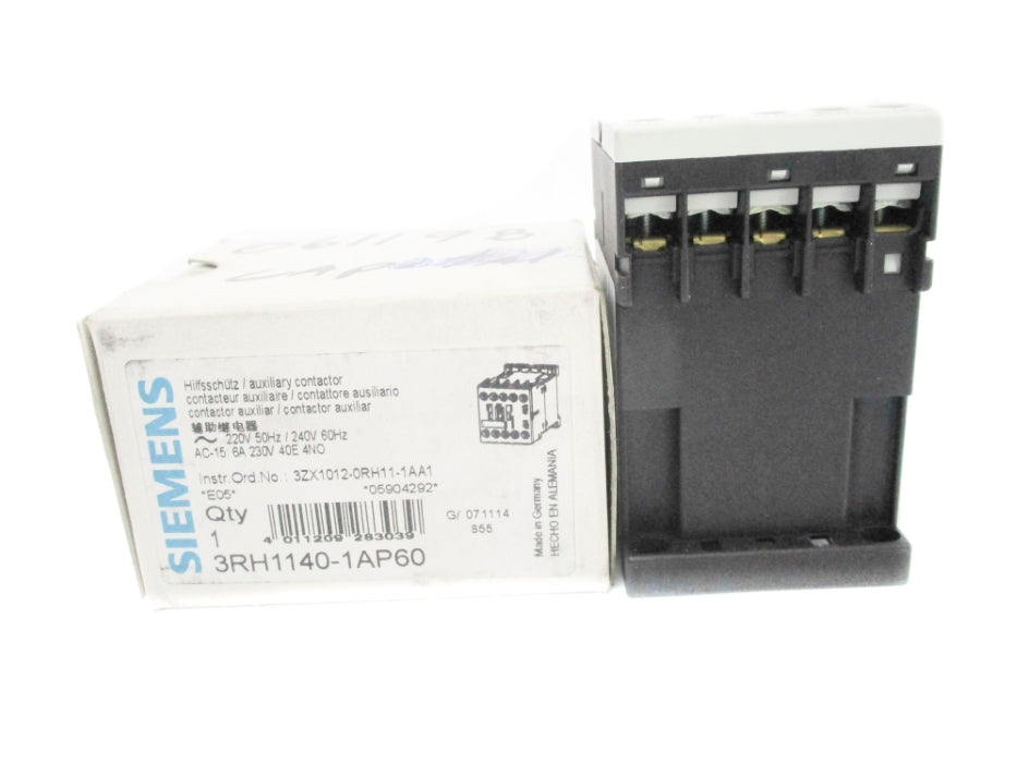 SIEMENS 3RH1140-1AP60 220/240V 10A NSMP