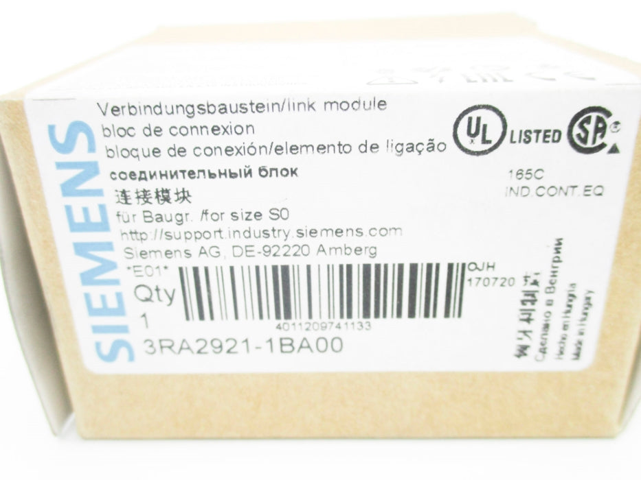 SIEMENS 3RA2921-1BA00 NSMP