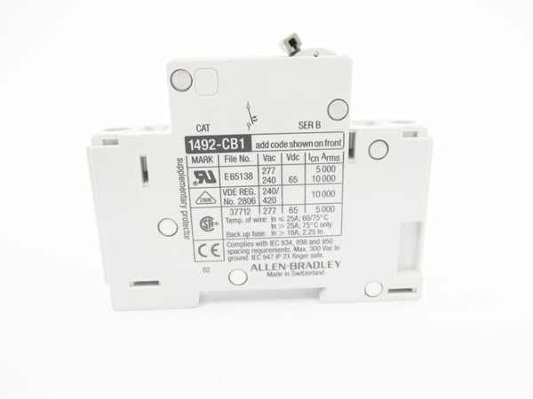 ALLEN BRADLEY 1492-CB1G060 SER. B 277V 6A (GY/BL) NSMP