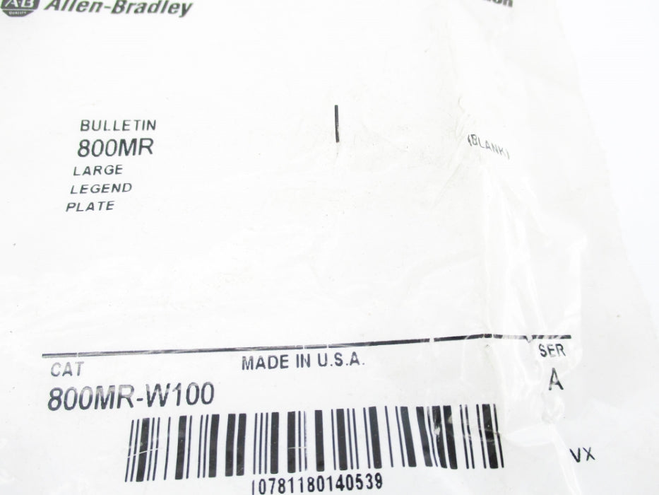 INDUSTRIAL SPARE PART 800MR-W100 SER.  A NSMP