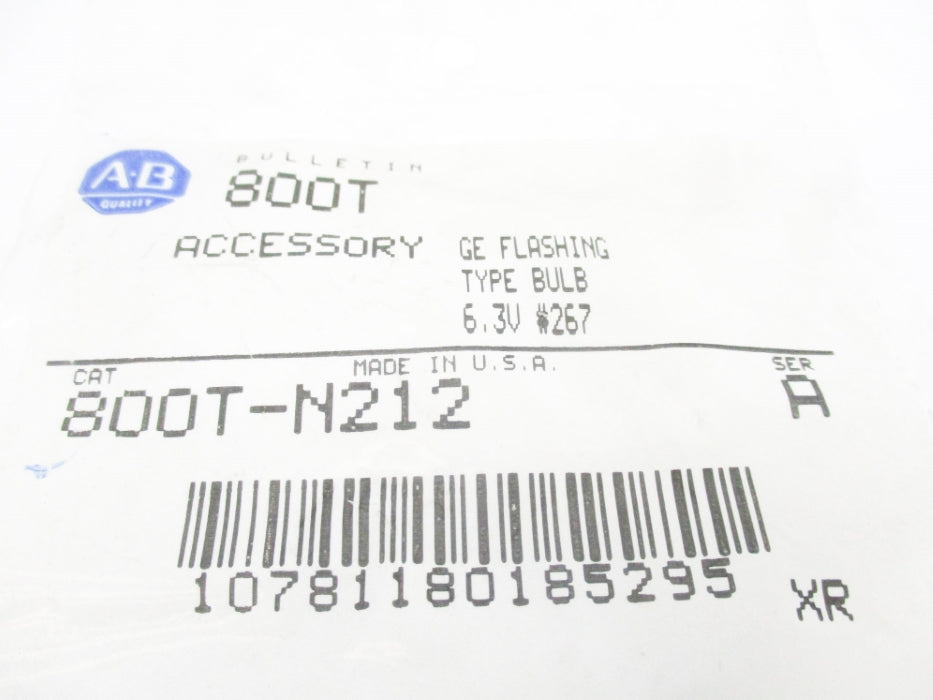 ALLEN BRADLEY 800T-N212 SER. A NSMP