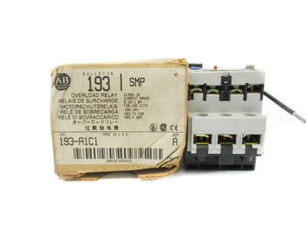 ALLEN BRADLEY 193-A1C1 SER. A 600V 0.32-1.0A (BR/WH) NSMP