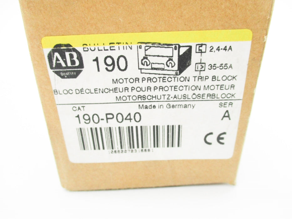 INDUSTRIAL SPARE PART 190-P040 SER. A (BK/YL) NSMP