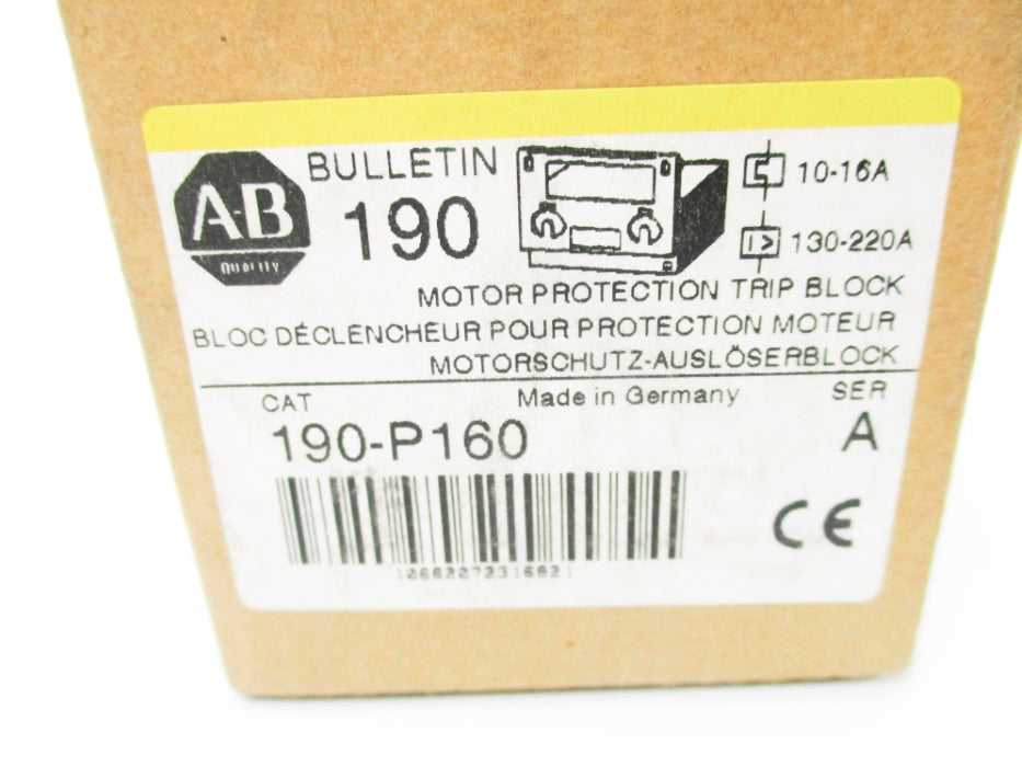 INDUSTRIAL SPARE PART 190-P160 SER. A 220A (BR/YL) NSMP