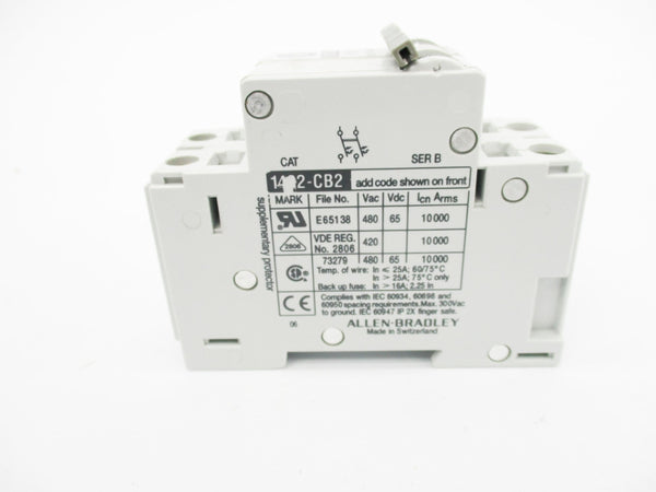 ALLEN BRADLEY 1492-CB2G050 SER. B 480VAC 5A NSMP