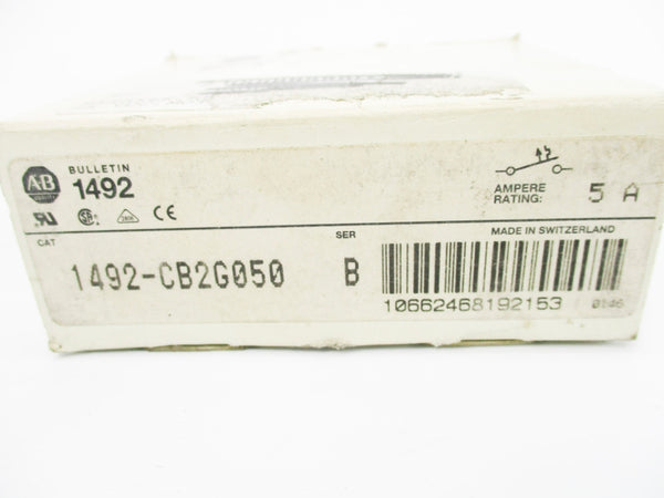 ALLEN BRADLEY 1492-CB2G050 SER. B 480VAC 5A NSMP