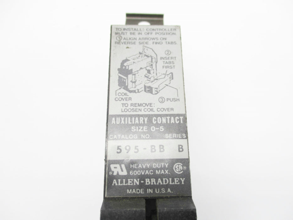 INDUSTRIAL SPARE PART 595-BB SER. B 600VAC UNMP