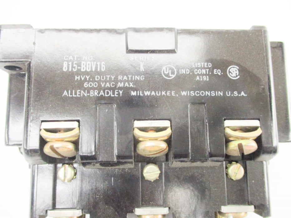ALLEN BRADLEY 815-BOV16 SER. K 600V NSNP